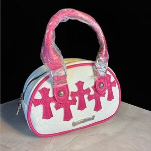 MultiCrosses PinkOffwhite Streetwear Handbag Y2K